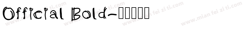 Official Bold字体转换